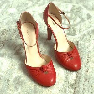 Marc Jacobs Red Mary Jane Pumps size 38 8